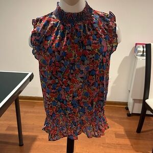 J. Crew Multicolor Patterned Top
